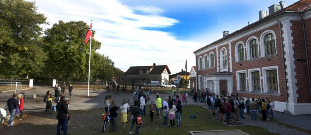 1skoledag2018 1. skoledag - skolegården - Torderød skole